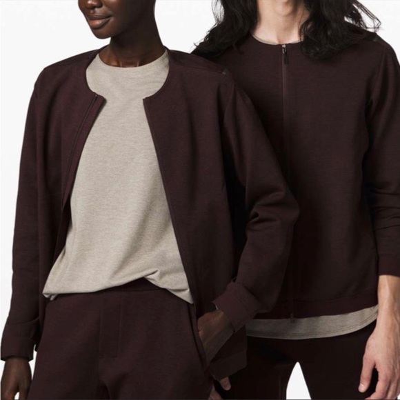 NWT Lululemon Refract Track Jacket Lululemon LAB Cedar/Black Size Small - Picture 1 of 12